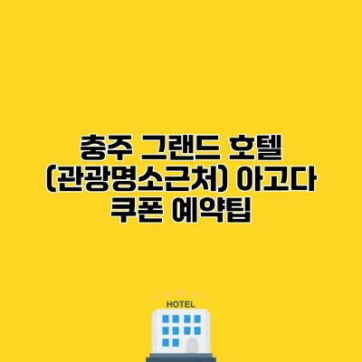 충주 그랜드 호텔 (관광명소근처) 아고다 쿠폰 예약팁