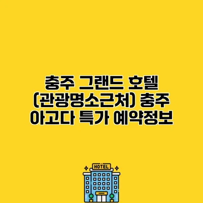 충주 그랜드 호텔 (관광명소근처) 충주 아고다 특가 예약정보